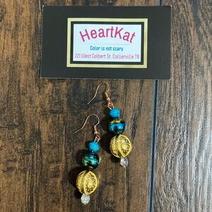 Bauble dangly earrings